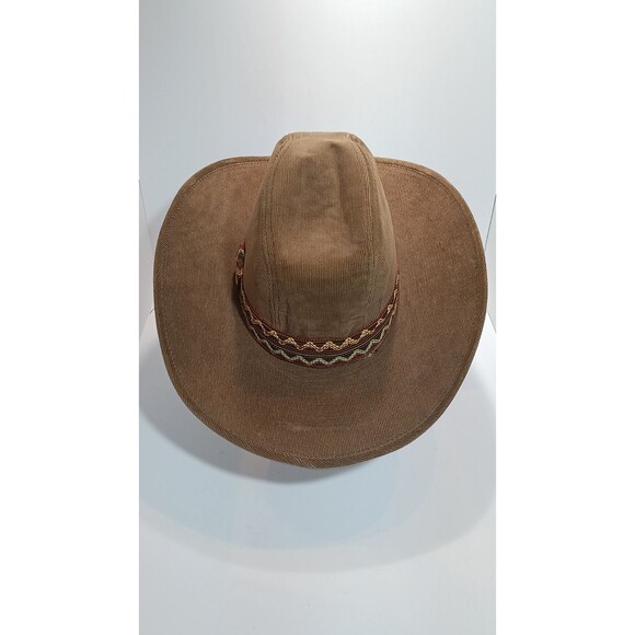 Vintage Newport Western Cowboy Hat Brown Suede Felt S 6 3/4 - 6 7/8 - Picture 9 of 14